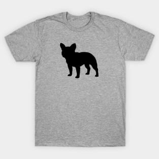 Black French Bulldog Silhouette T-Shirt